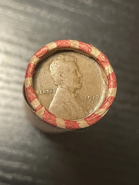 1888 Indian Head Cent / 1917 S Lincoln Penny Ends Mix Wheat Cent Roll 2