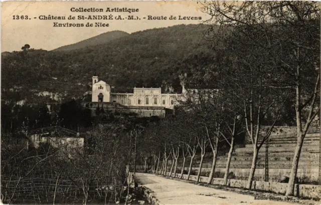 CPA AK Env. de NICE Chateau de St-Andre - Route de Levens (617157)