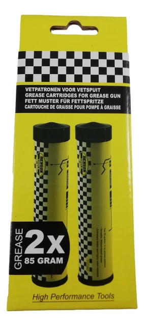 Lot 3 Cartouches Graisse 85gr - Recharge Pour Pompe à Graisse 200cc - Diamètre 30mm