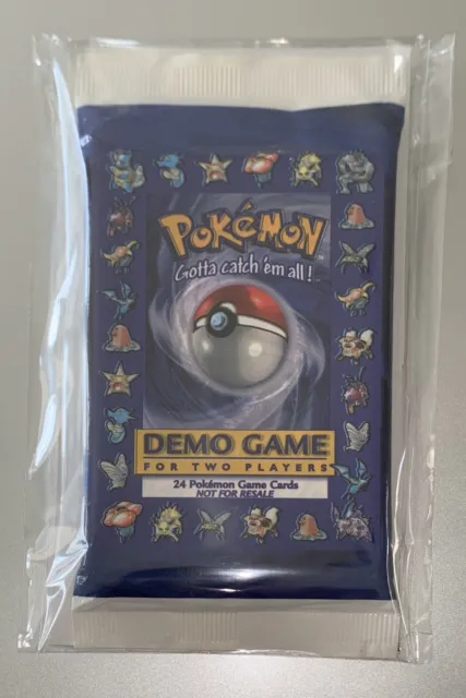 Demo Pokemon Game Sealed Base Set Shadowless Booster Pack 1999