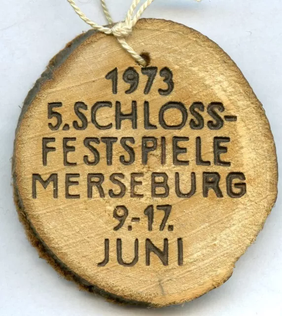 Merseburg - Abzeichen Zu Den 5. Schlossfestspielen In Merseburg 1973