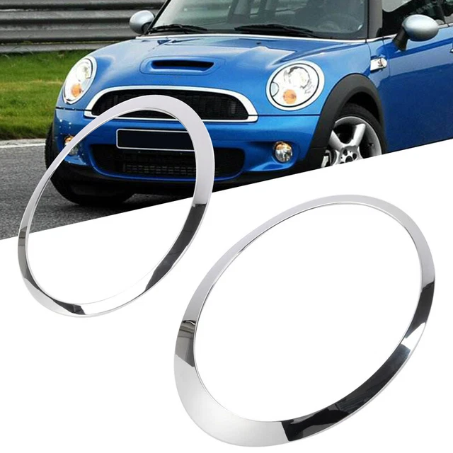 CHROME HEADLIGHT TRIM Ring Bezel Left & Right For Mini Cooper R55 R56