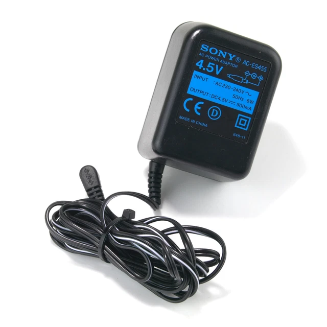Genuine SONY AC-ES455 Adapter Charger Power Supply 4.5V 500mA CD Walkman