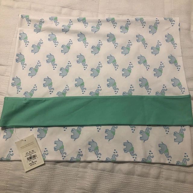 NEW The Beaufort Bonnet Company Fresh Faced Pillowcase One Size Elephant Print