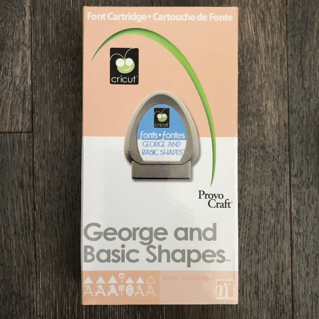 Cartucho Cricut - George & Basic Shapes - Folleto y caja de superposición - Eslabón desconocido