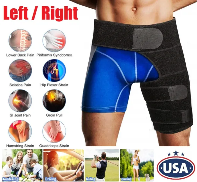 NEW Hip Brace Compression Groin Support Wrap Sciatica Pain Relief Thigh Recovery