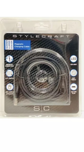 Stylecraft Mini USB Magnetic Charging Cable For Clippers Trimmers Shavers NEW