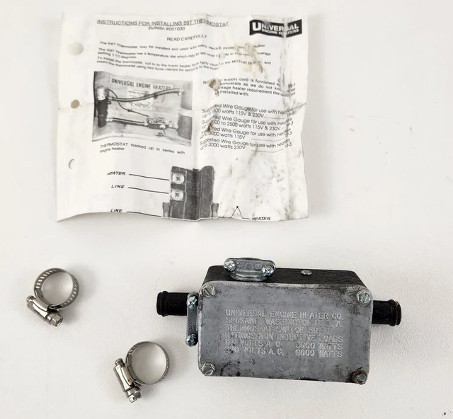 UNIVERSAL ENGINE HEATER 59T Thermostat Switch, 120240V, 30006000W or