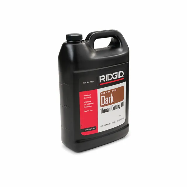 Ridgid 70830 1 Gallon Low Odor and Anti-Mist Dark Thread Cutting Oil, Black