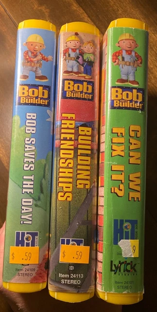 BOB THE BUILDER Lot VHS Tapes: Building Friendship, Can We Fix It ...