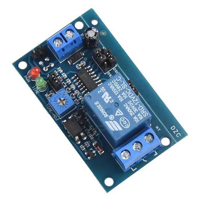 MODULE COMMUTATEUR RELAIS retard 250 V AC DC 12V circuit retard ...