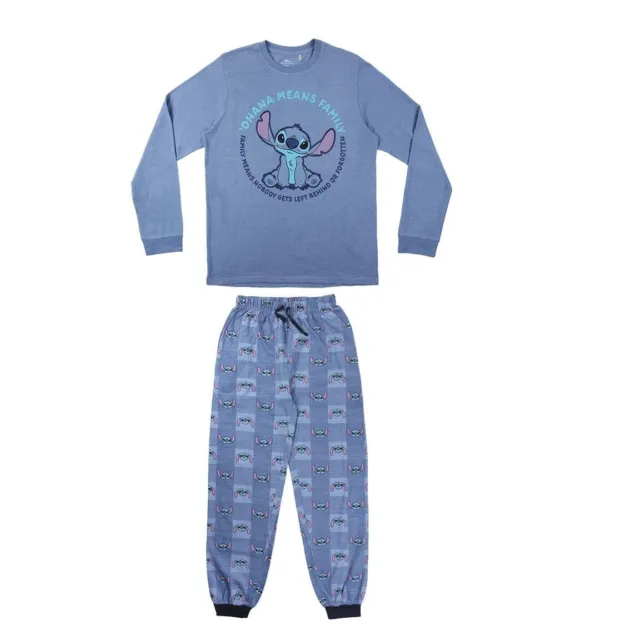 Pigiama Stitch Adulto Originale Disney Cotone Jersey