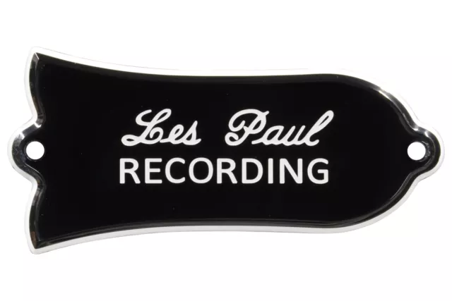 Housse de tige en treillis gravée « Les Paul RECORDING » pour guitares Gibson 2 plis B/W