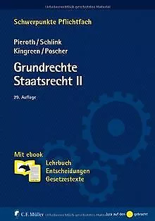 Grundrechte. Staatsrecht II: Mit ebook: Lehrbuch, Ent... | Livre | état très bon