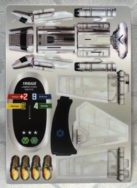 Star Wars Wizkids Pocketmodel Vehicle Tridius Lambda Class Shuttle - 021