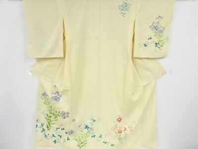 73826# Japanese Kimono / Antique Kimono For Summer / Autumn Flowers