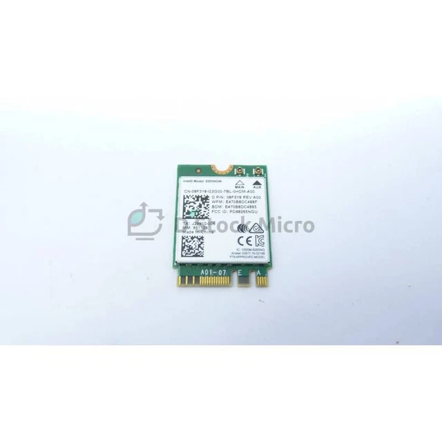 Carte wifi Intel 8265NGW DELL Precision 7520 5520 5290 LATITUDE E5480 E7480 E739
