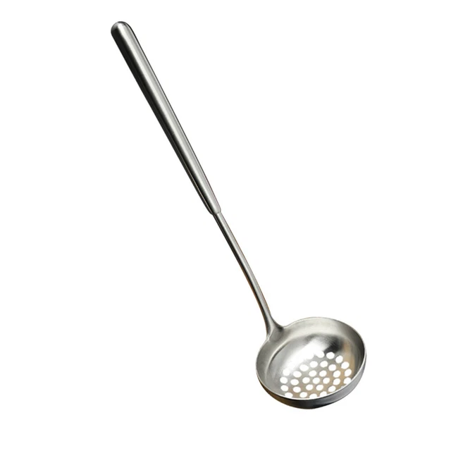 Tamiz de acero inoxidable olla caliente cuchara de sopa grueso para servir tamiz utensilios de cocina para el hogar