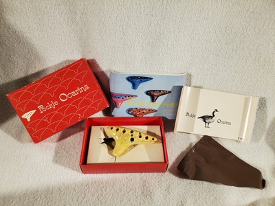 Vtg 1969 Pockle Ocarina Potato Flute ~ Made in Japan ~ Orig Box & Manual SOP.C