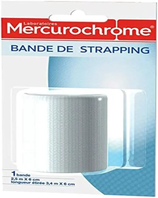 - Bande De Strapping Maintien Des Articulations - Format 2,5 M X 6 Cm