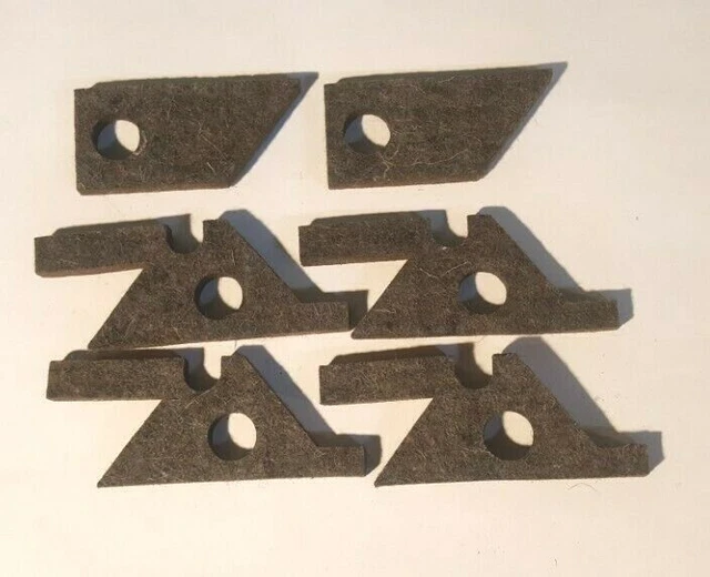 Complete Set Of Bridgeport Milling Machine Felt Saddle & Knee Way Wipers - Die-Cut, Not Laser (Part #M1602) 1 thumbnail image