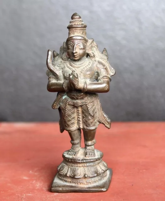 Vecchia Statua In Ottone Di Lord Ram Antica Decorazione Per La Casa Da...