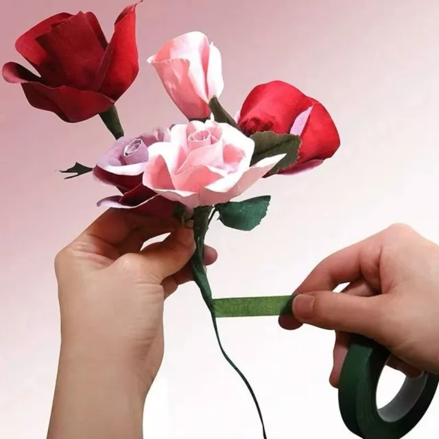 Selbst klebend Blumenzucht-Band DIY Dekorativ Florist grüne Bänder Wrap