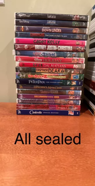 Disney Dvd Movies - All Original Factory Sealed - All $5 Each