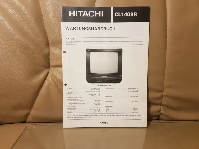 Hitachi CL1409R manuale di manutenzione