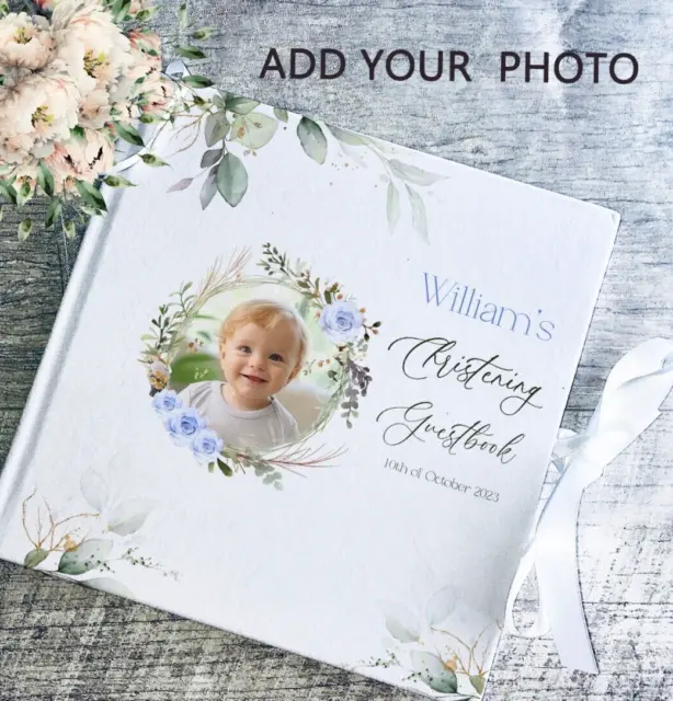 Baby Shower Personalizzato Copertina Rigida Libro Ospite/Album Memoria Scrapbook