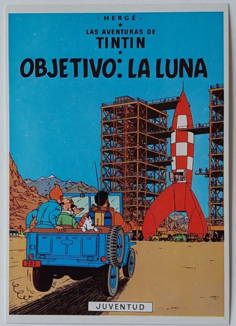 5 Postales Tintin Portadas