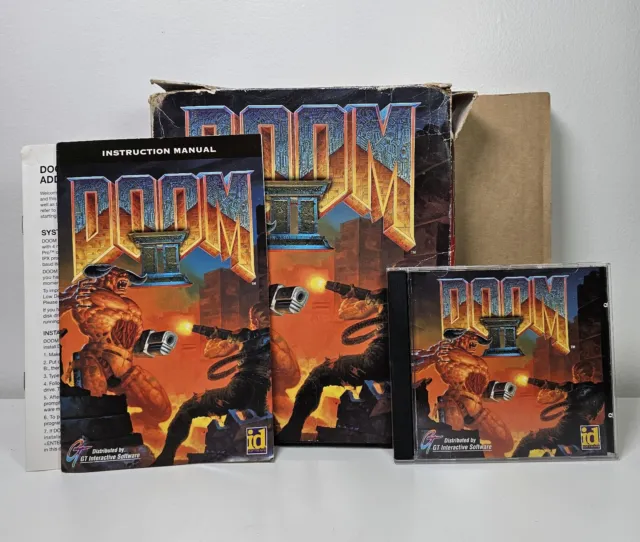 Doom II PC CD Rom 1994 id Software Big Box | Complete!