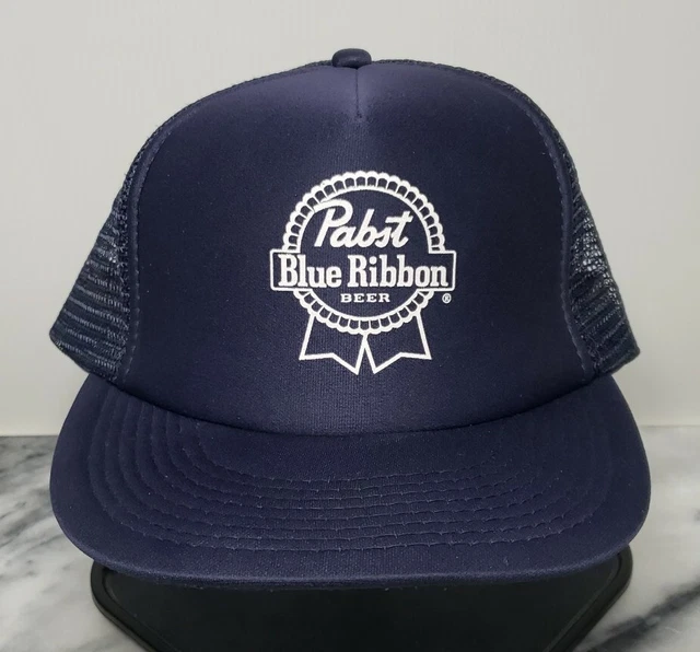 PABST BLUE RIBBON BEER  TRUCKER HAT  Cap Snapback Mesh Baseball Retro Otto