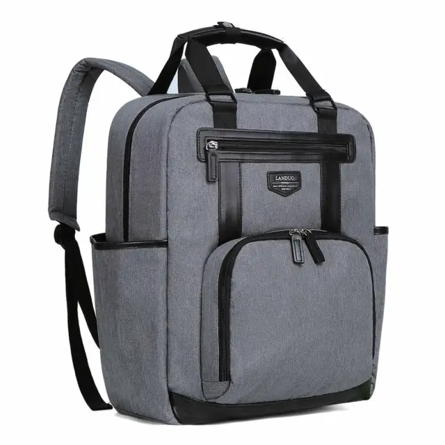 BABY Diaper Bag Backpack Multi-Function Waterproof Large Travel Gray Backpack