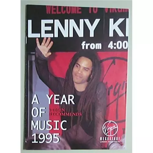 Lenny Kravitz A Year Of Music 1995 Magazine Virgin Megastore Magazine With Kravi