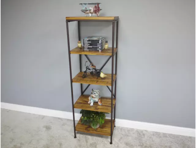 Industrial Style Rustic Wooden Shelf x5 | Home Decor | Unusual |