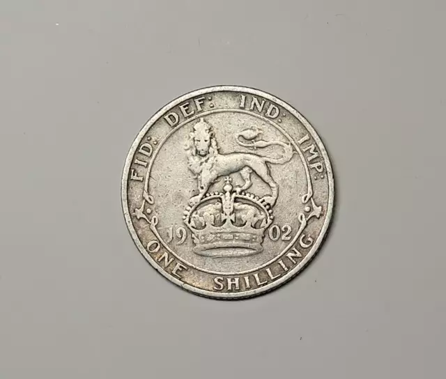 Great Britain : Silver Shilling 1902.