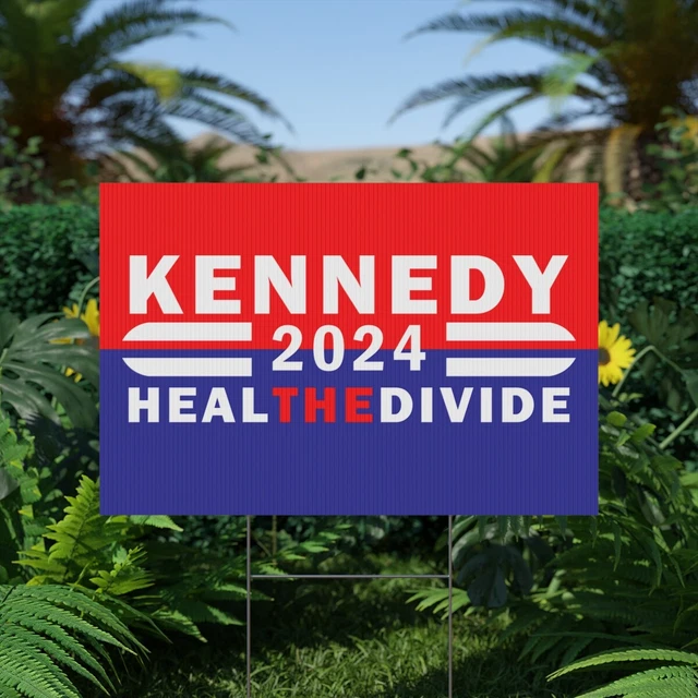 KENNEDY 2024 YARD Sign Heal The Divide 36.00 PicClick