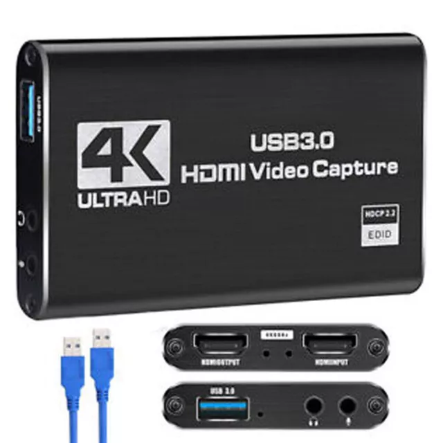 Carte d'acquisition audio - vidéo 4K, d'acquisition vidéo HDMI USB 3.0 Full HD 2