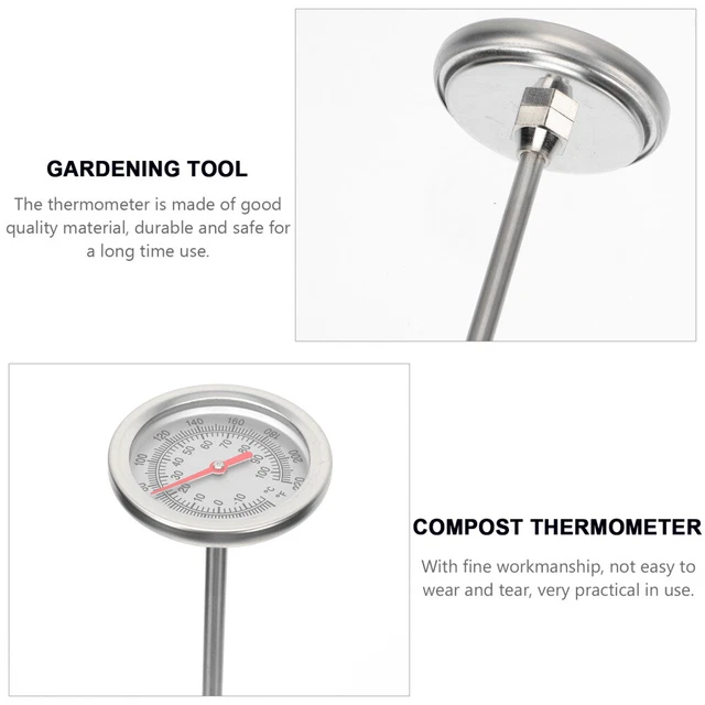COMPOST THERMOMETER PROBE Detector Soil Testing Temperature Gauge £9.45