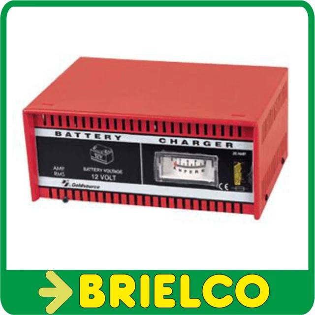 Cargador De Baterias De Plomo 12V 6A Amperimetro Analogico Caja Metalica Bd10306