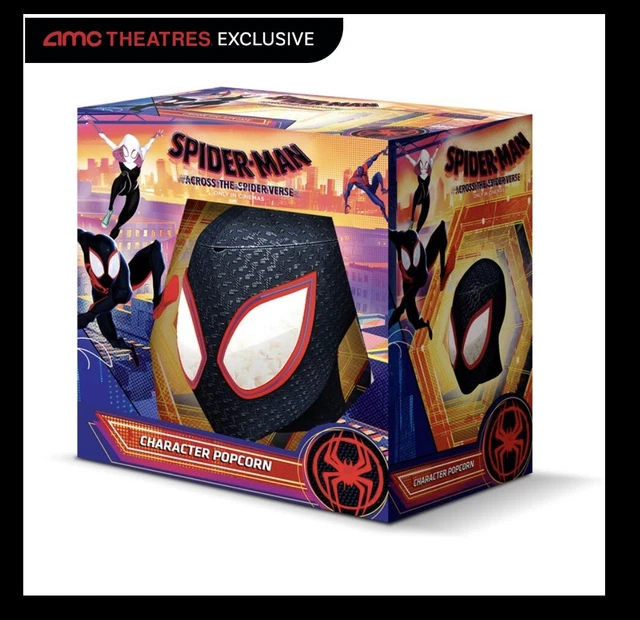 SPIDER MAN POPCORN bucket Across The Spider Verse Miles Morales AMC