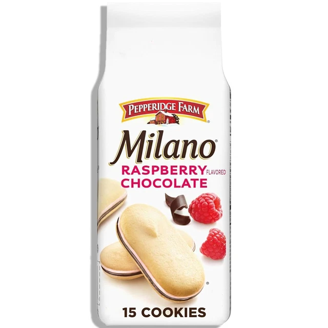 PEPPERIDGE FARM MILANO Cookies, Raspberry Chocolate, 7 oz. Bag £6.71 ...