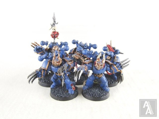 WARHAMMER 40K CHAOS Space Marines 6 chosen+1 Chaos Lord Dark Vengeance lot n°1 EUR 50,00 - FR