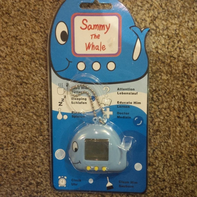 this virtual pet is like a tamagotchi that you can actually pet