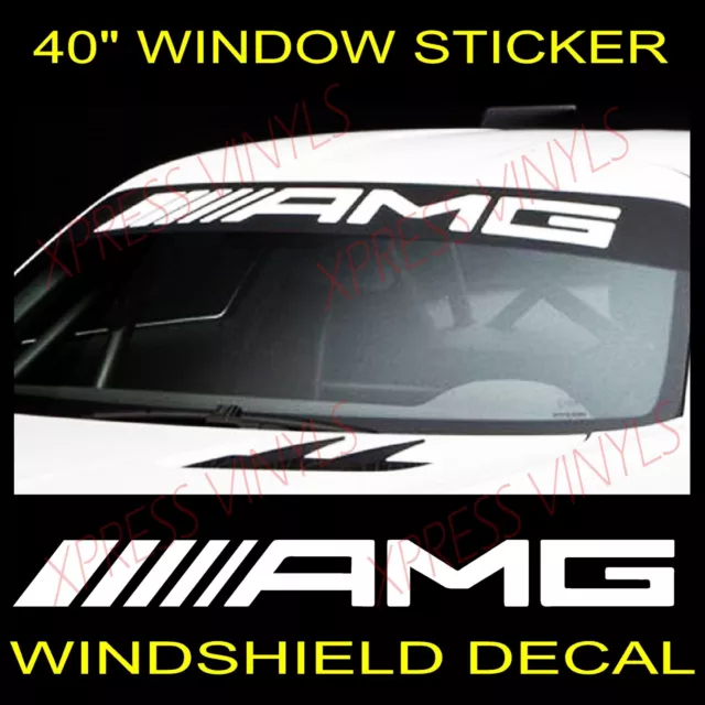 AMG Mercedes Benz Reflective Car Door Window Vinyl Decal Sticker