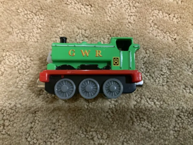 Duck Tank Engine Thomas the Train Diecast Metal  Take Along Play Green #8 EUC