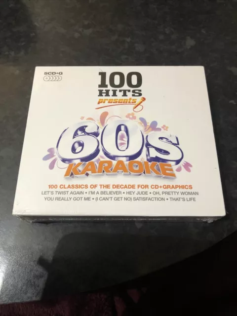 100 Hits - 60s Karaoke CD Box Set 5 discs (2010) NEW SEALED