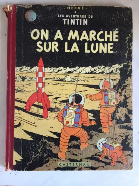 BD Tintin On a marché sur la lune B12 Ed 1955