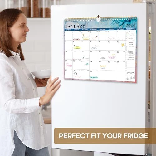 WALL CALENDAR 2024-2025 - Covers January 2024 to June 2025 - The Ideal